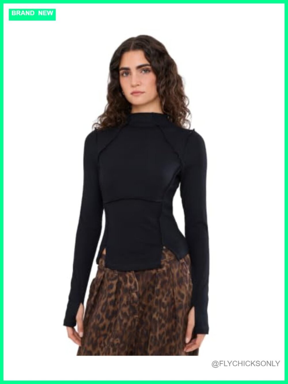 FP Movement Love Club Modal Long Sleeve Crew Neck Fitted Pullover Active Top